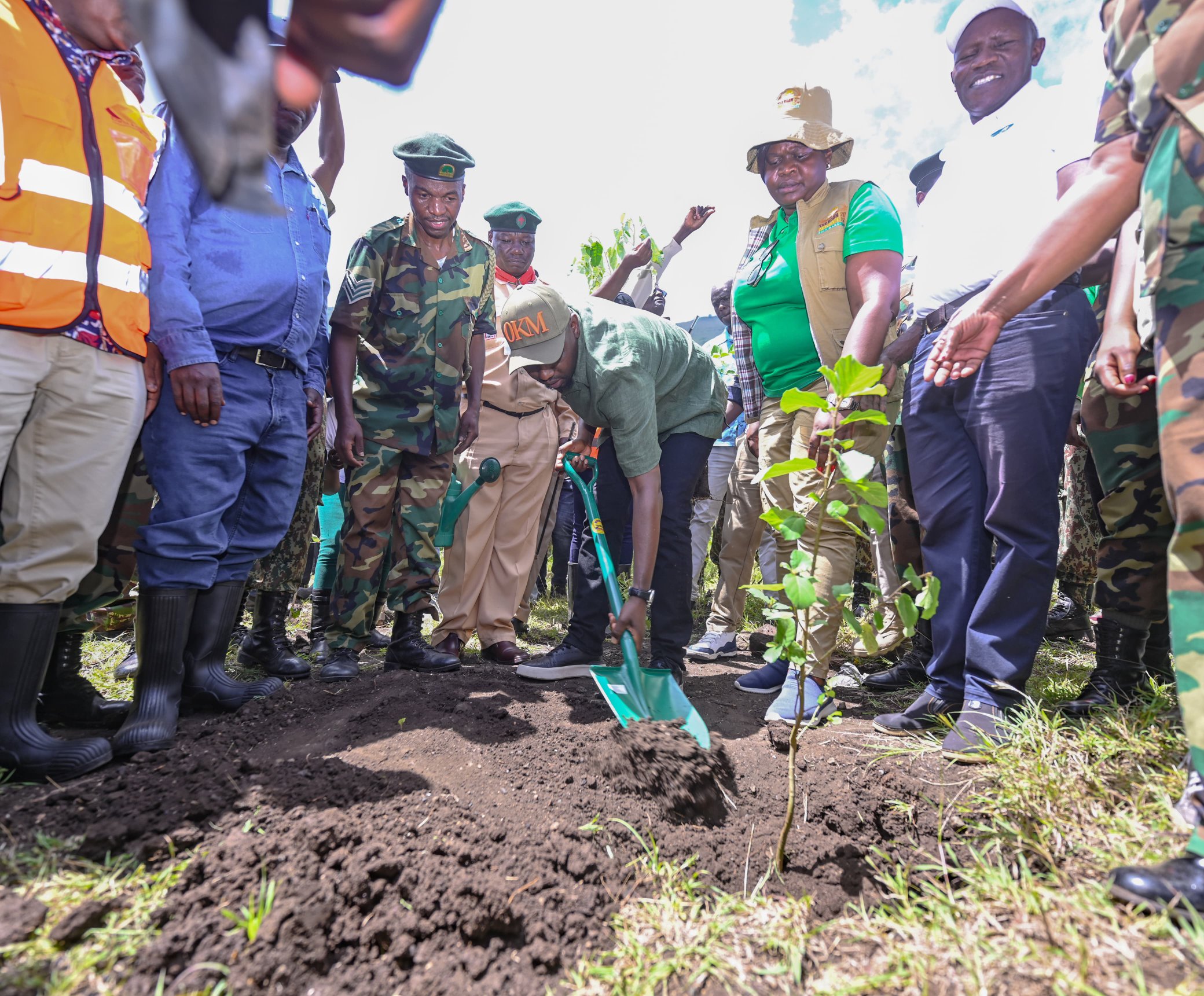 Cabinet Secretary for Roads and Transport takes part in Tree Planting at Gembe Hills, Homa Bay County on National Tree Growing Day