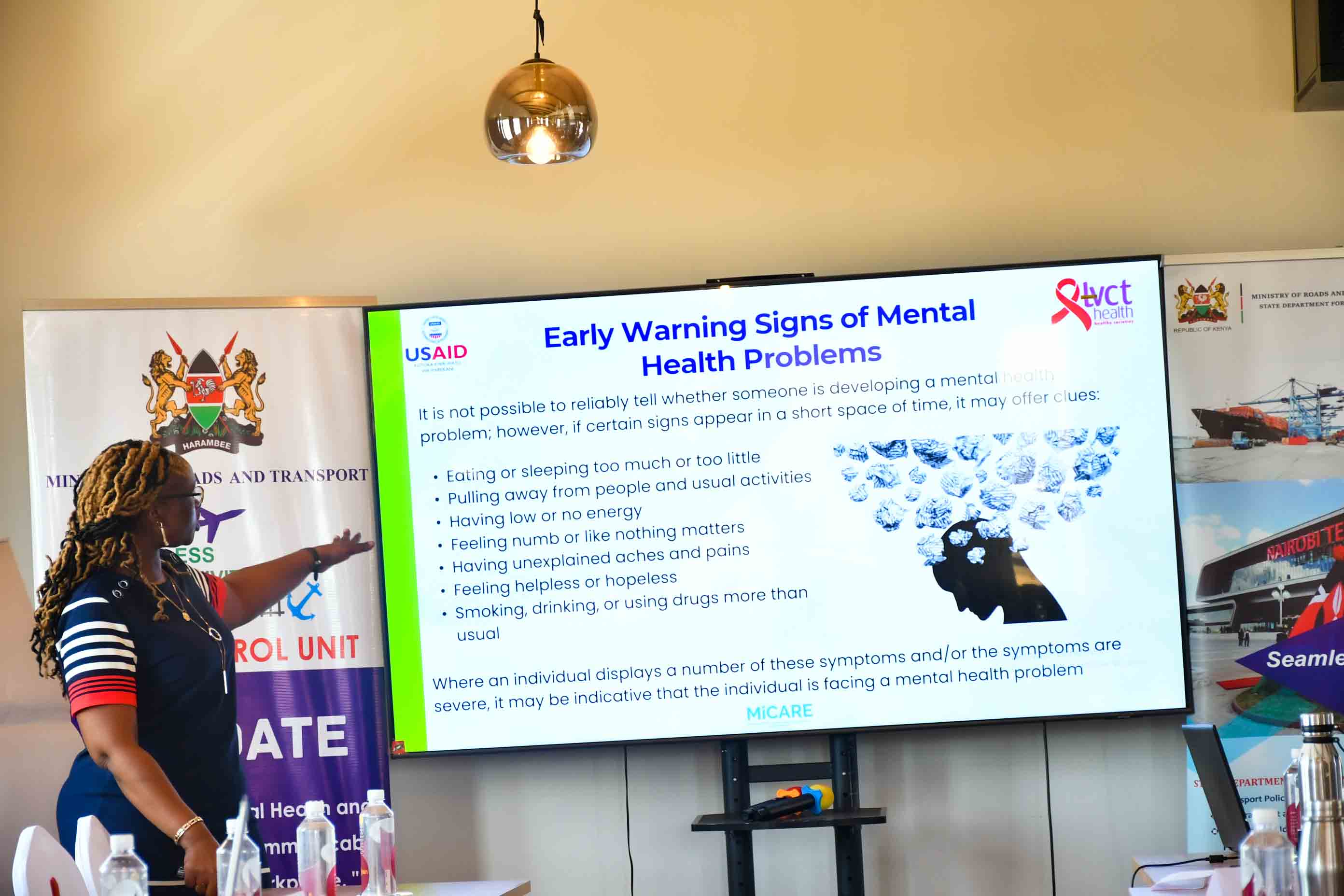 Promoting Wellbeing: State Department for Transport Workshop Tackles Mental Health and Preventing the Spread of HIV/AIDS and Non-Communicable Diseases