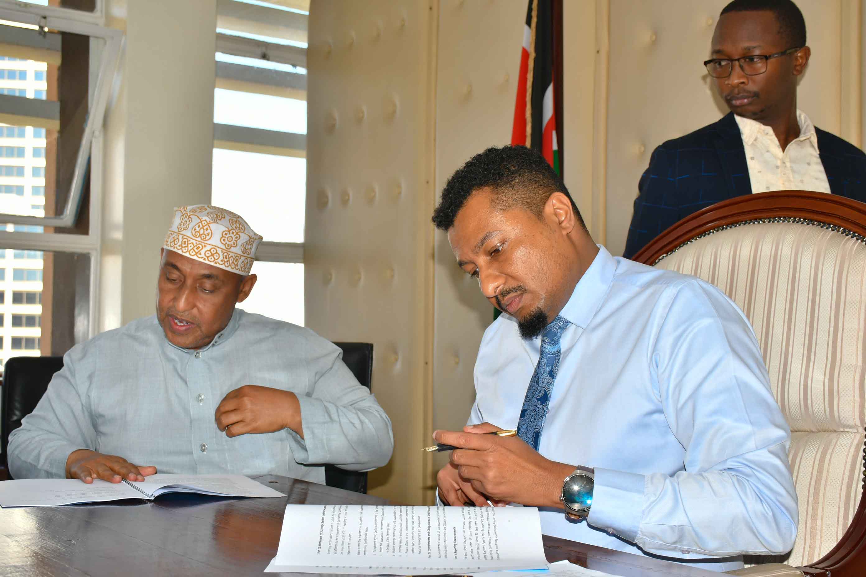 PS Daghar Signs FY 2024/2025 Performance Contracts with Departmental Heads