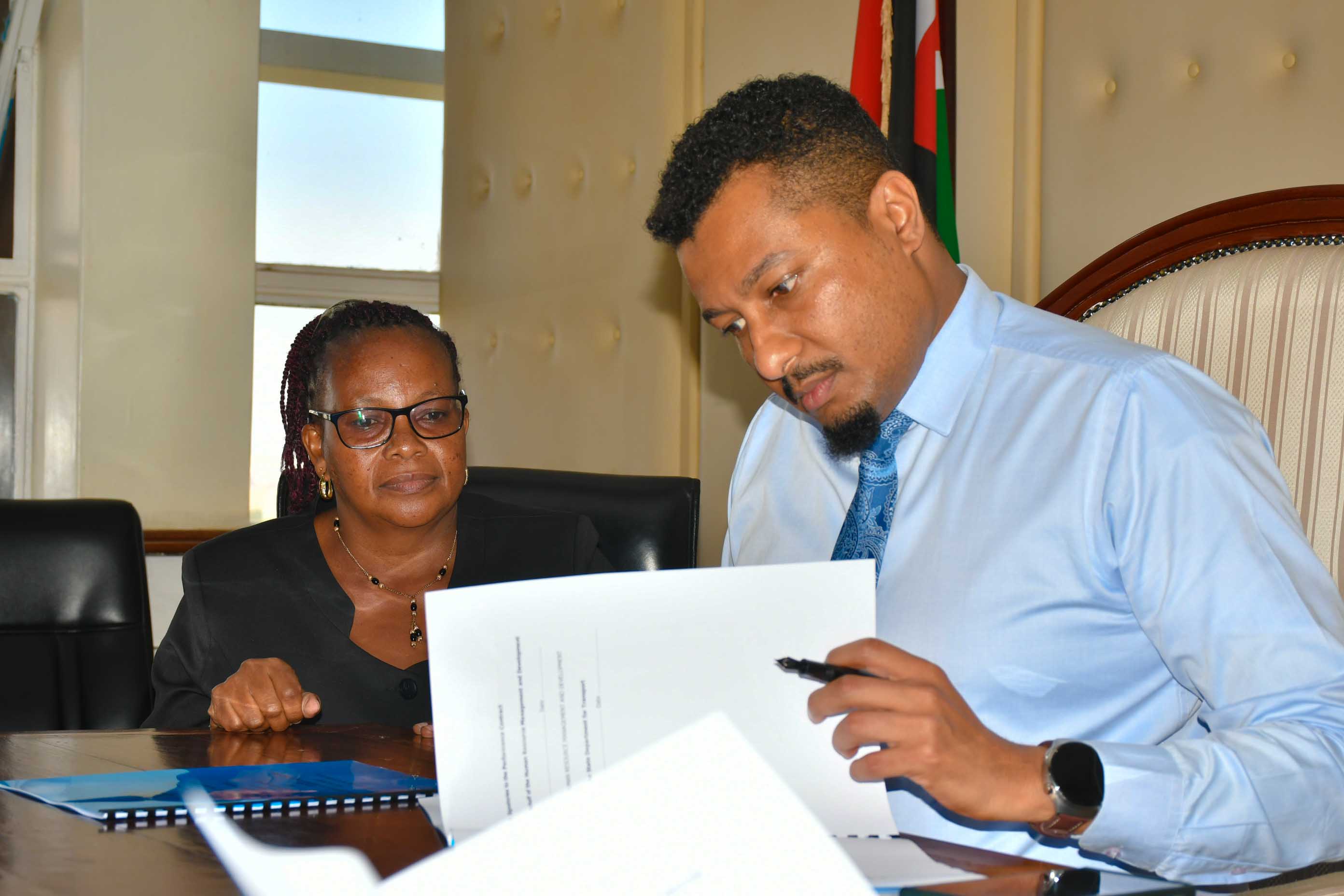 PS Daghar Signs FY 2024/2025 Performance Contracts with Departmental Heads