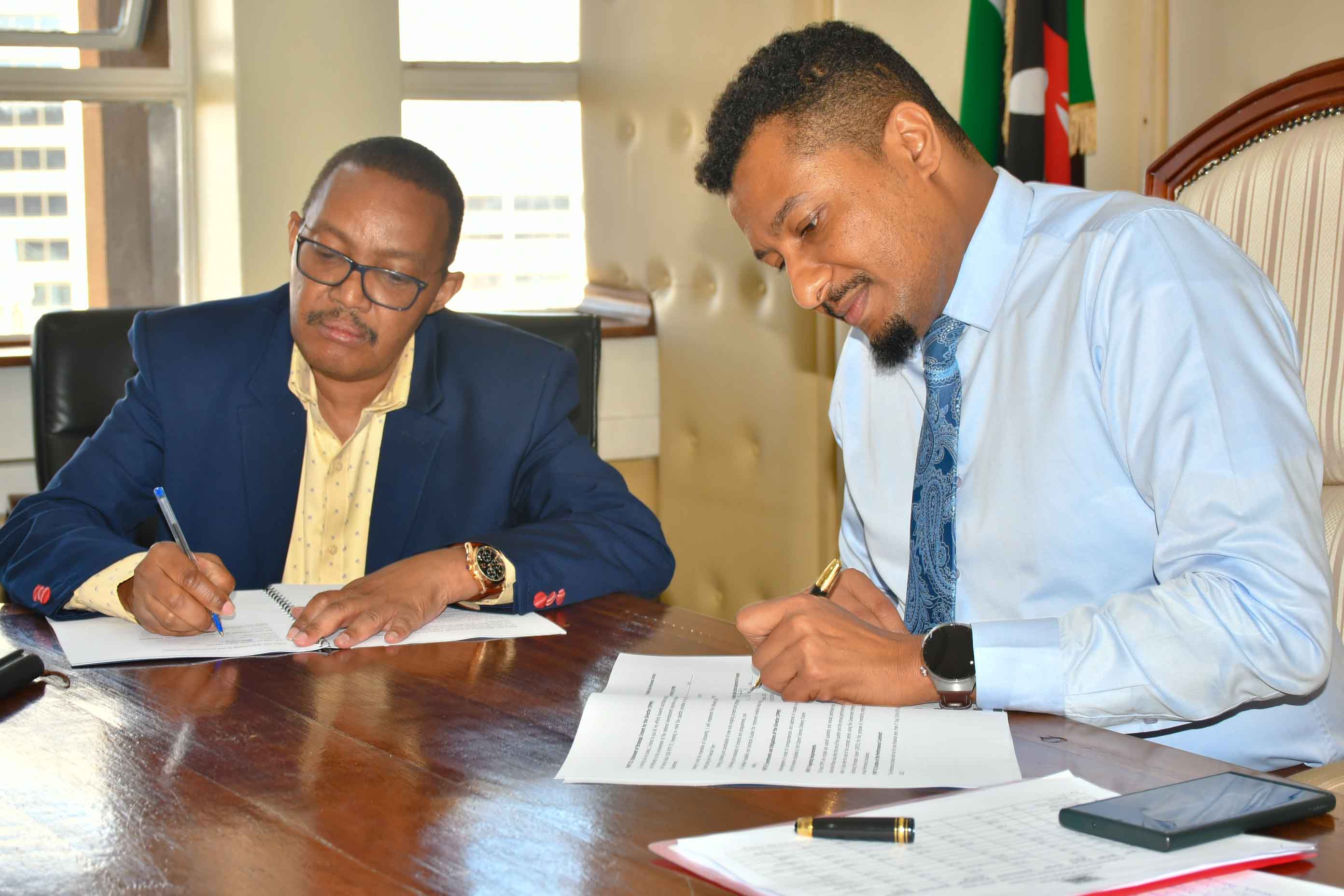 PS Daghar Signs FY 2024/2025 Performance Contracts with Departmental Heads