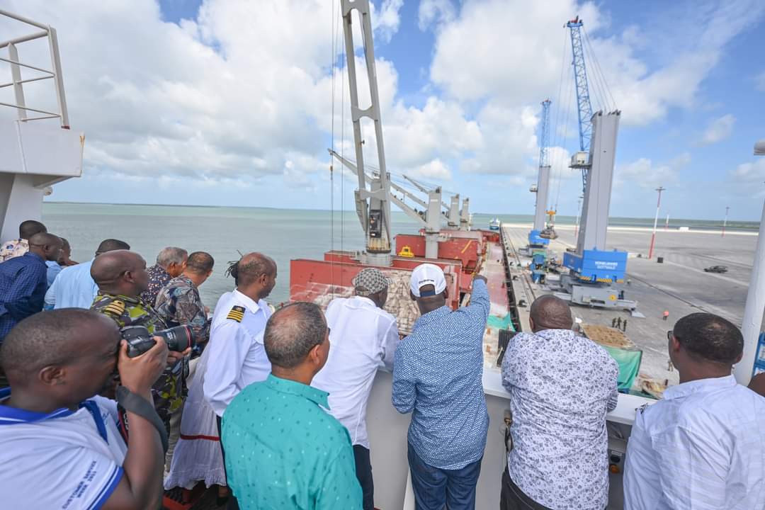 CS Tours Lamu Port as Landmark Ethiopian Cargo Vessel Docks 
