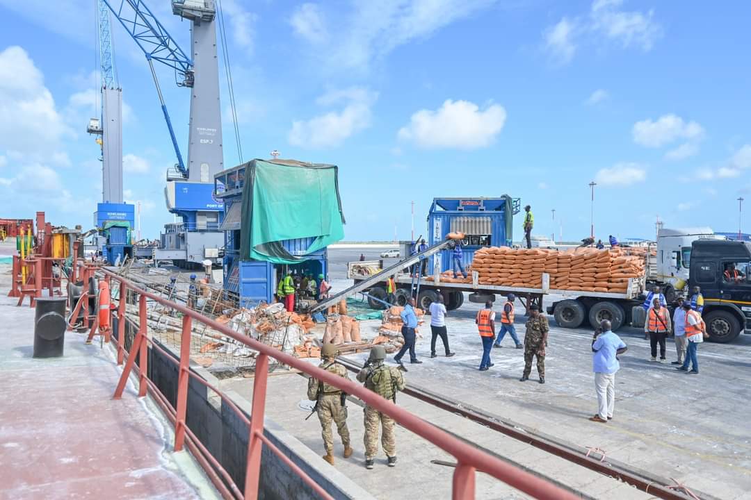 CS Tours Lamu Port as Landmark Ethiopian Cargo Vessel Docks 