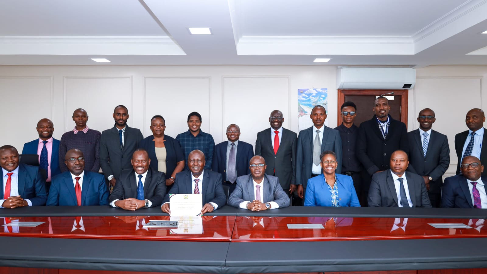 Recognition for Exemplary Performance - Handover Certificate by the Directorate of National Cohesion and Values