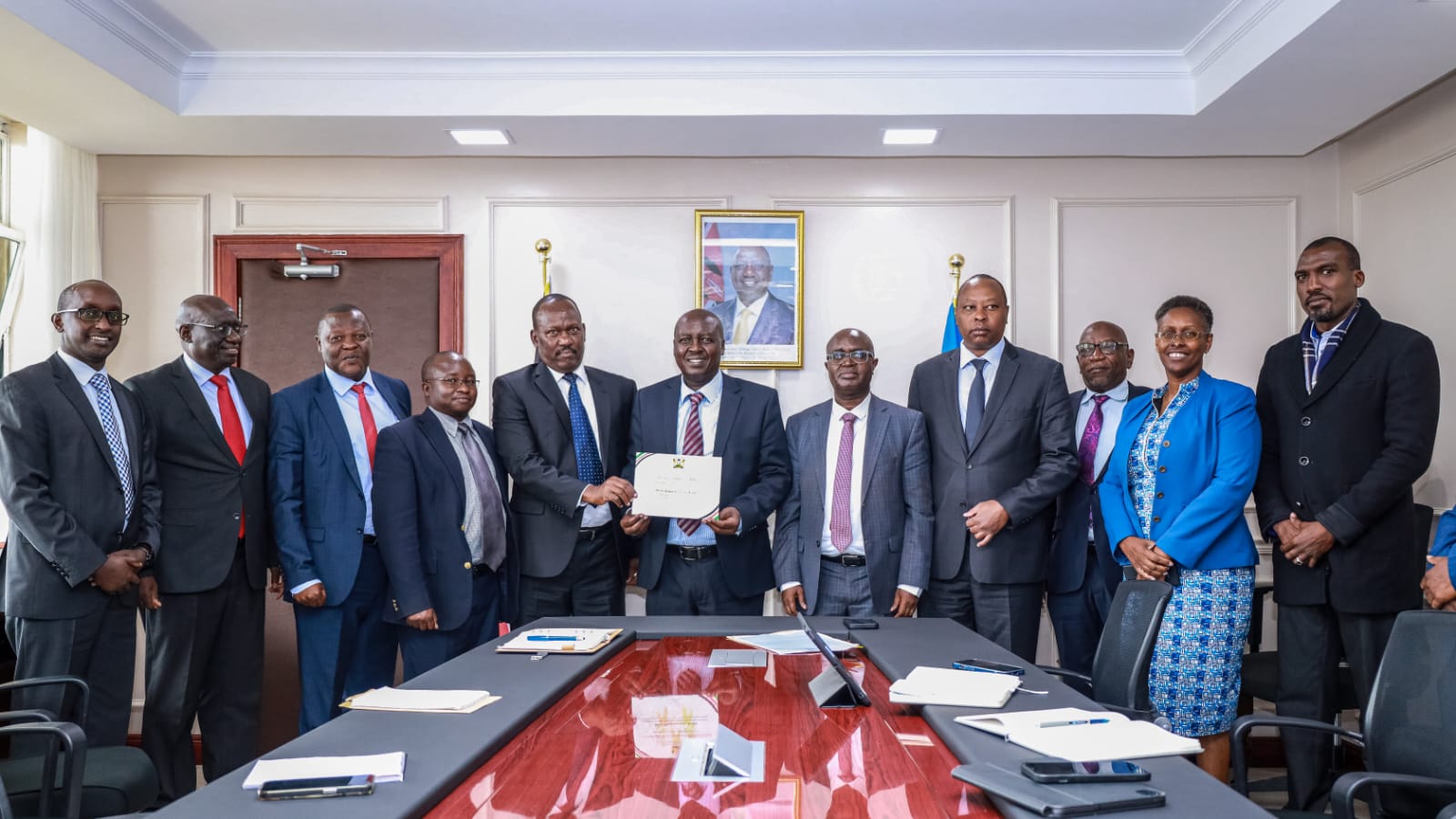 Recognition for Exemplary Performance - Handover Certificate by the Directorate of National Cohesion and Values