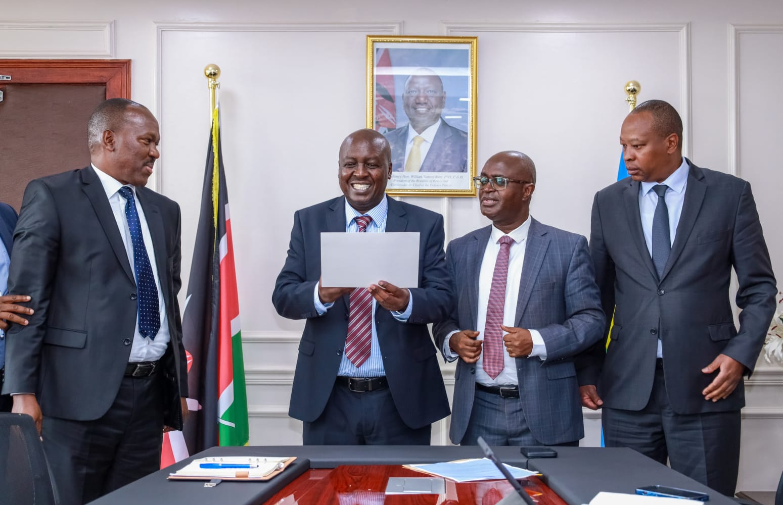 Recognition for Exemplary Performance - Handover Certificate by the Directorate of National Cohesion and Values