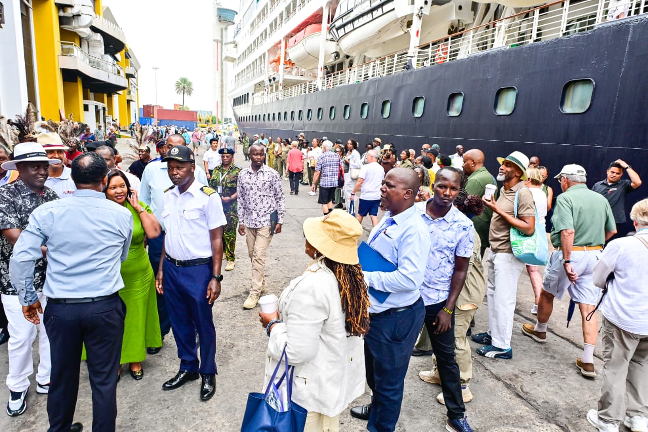 2026 Cruise Ship Tourism on the rise as MV Azamara Docks at Mombasa Port.
