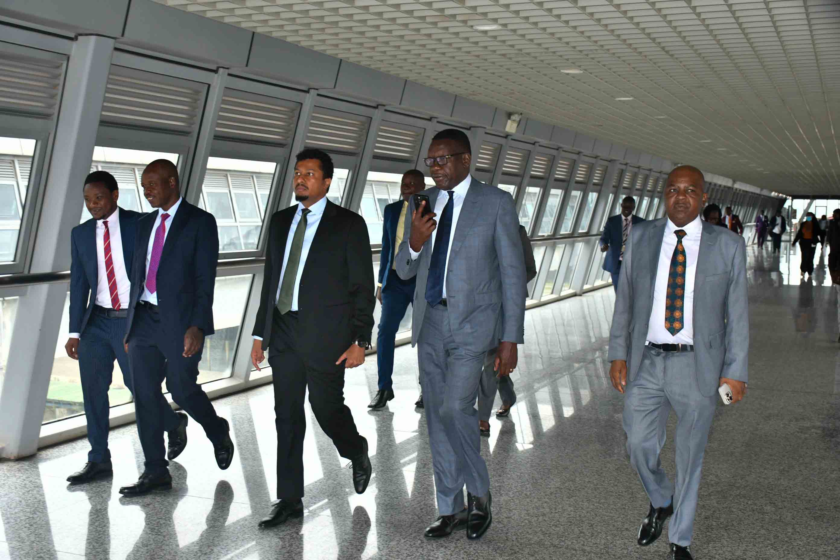 Royal Couple King and Queen of the Netherlands tour the Naivasha Inland Container Depot