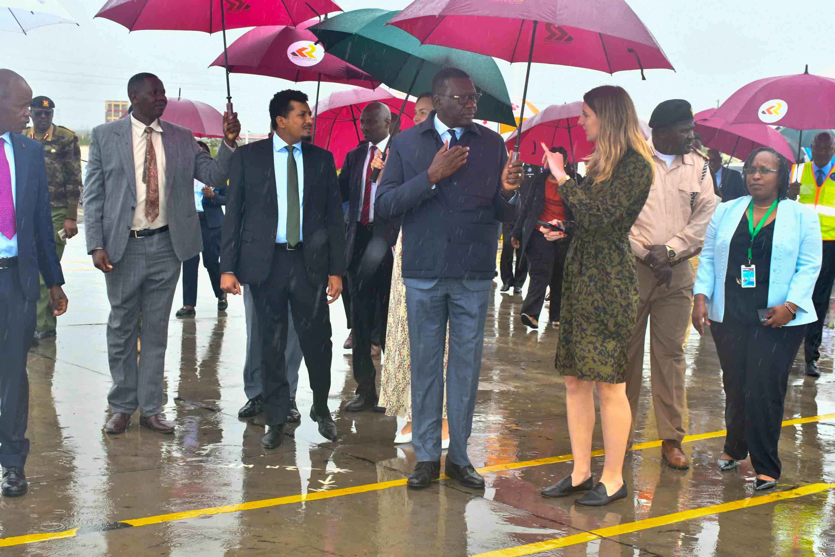 Royal Couple King and Queen of the Netherlands tour the Naivasha Inland Container Depot