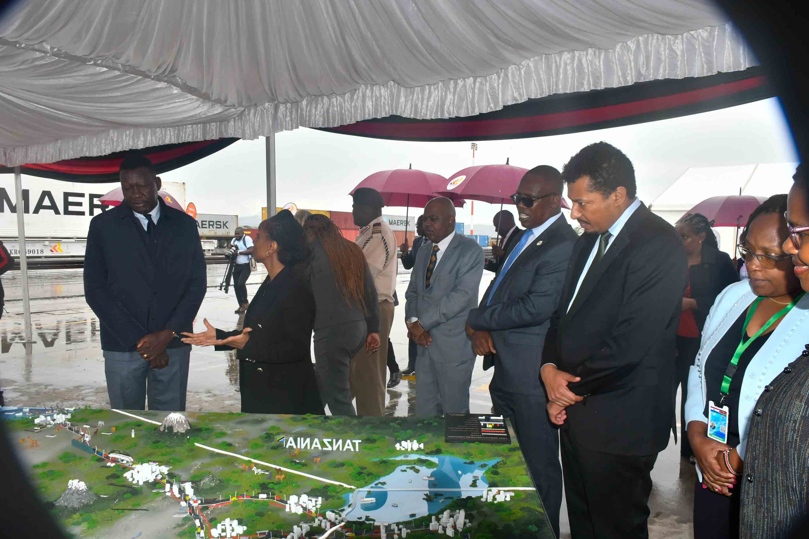 Royal Couple King and Queen of the Netherlands tour the Naivasha Inland Container Depot