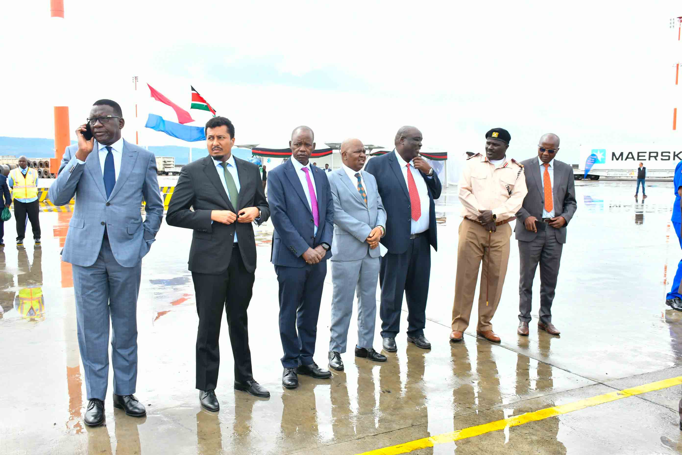 Royal Couple King and Queen of the Netherlands tour the Naivasha Inland Container Depot