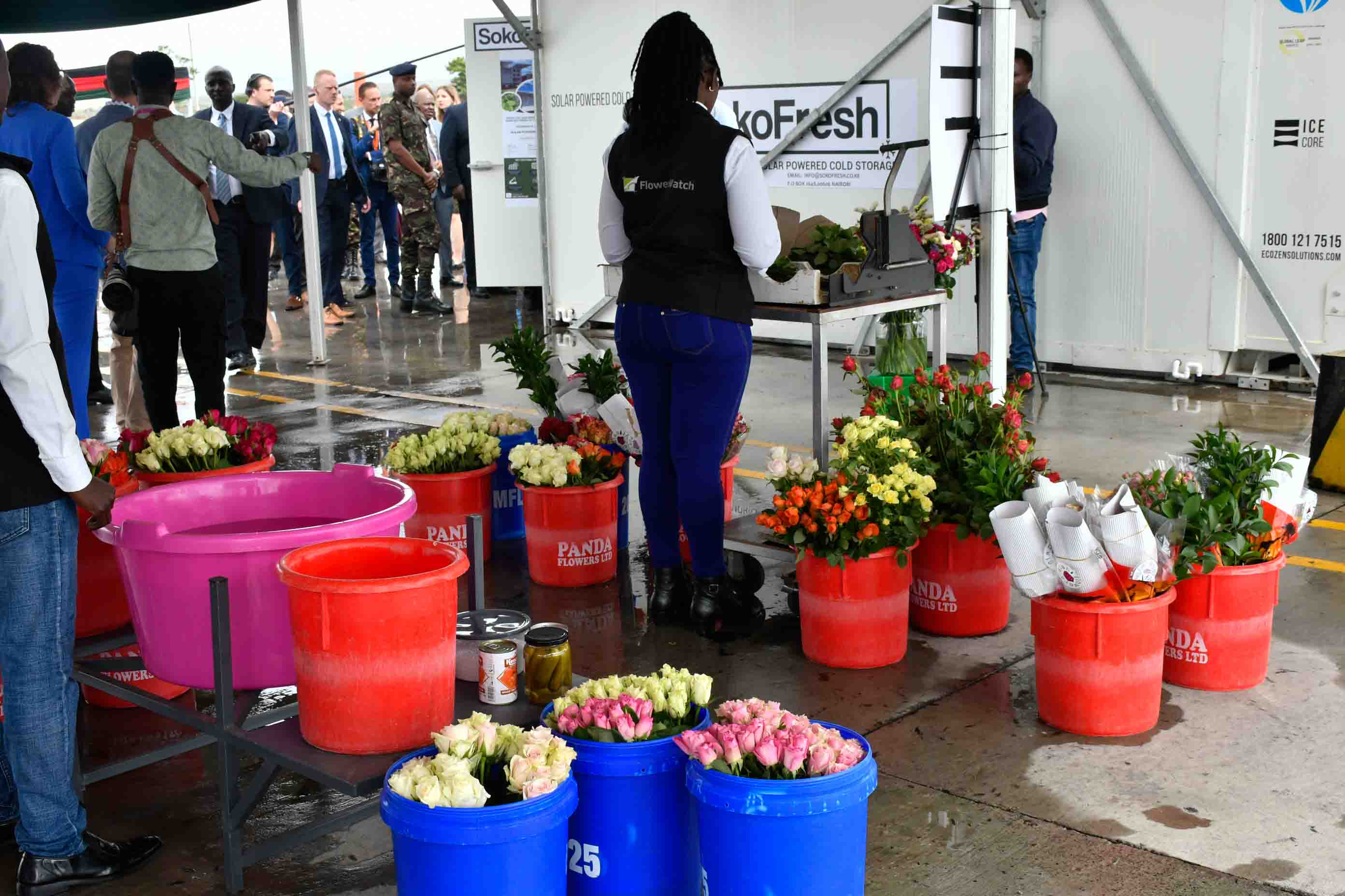 Royal Couple King and Queen of the Netherlands tour the Naivasha Inland Container Depot