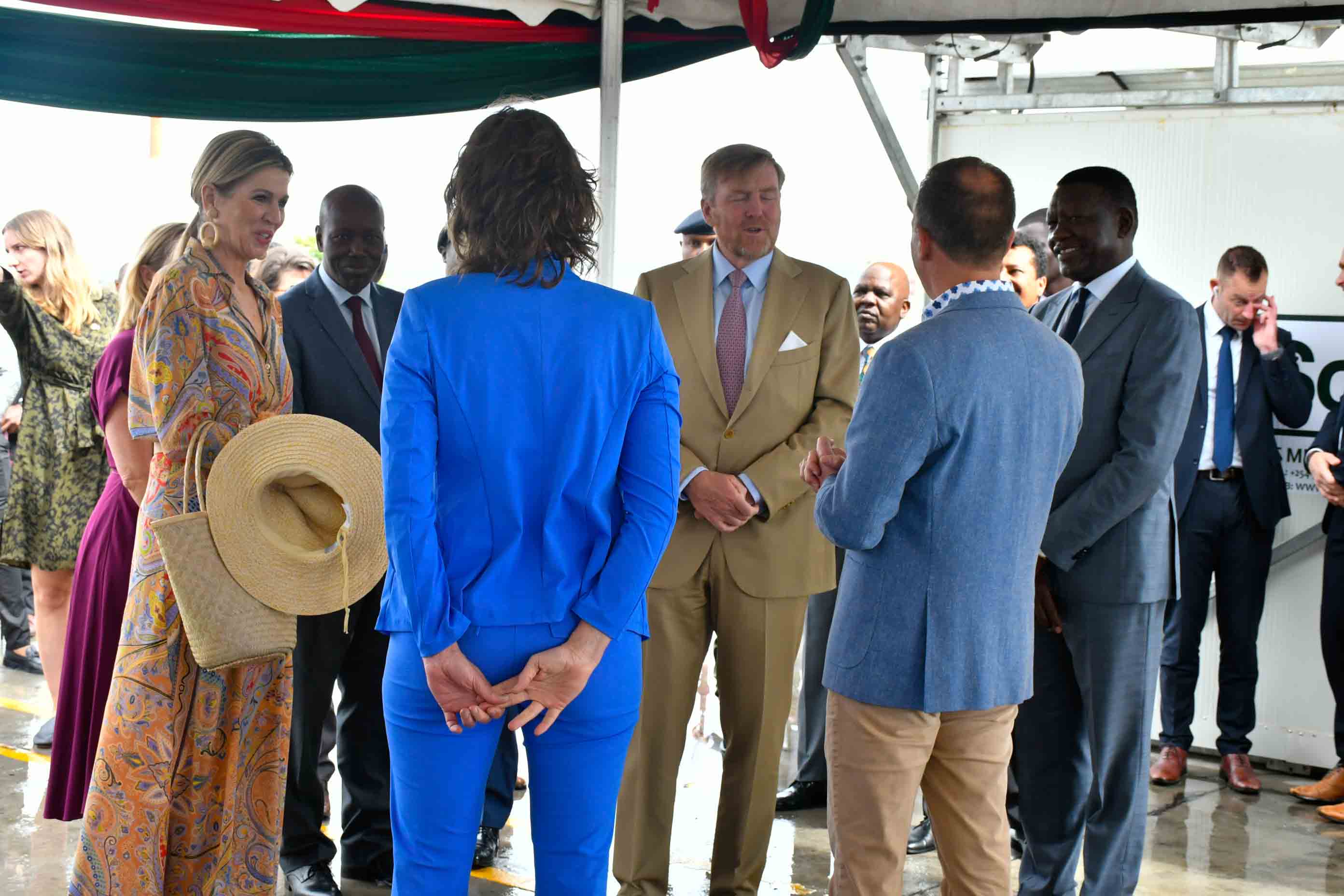 Royal Couple King and Queen of the Netherlands tour the Naivasha Inland Container Depot