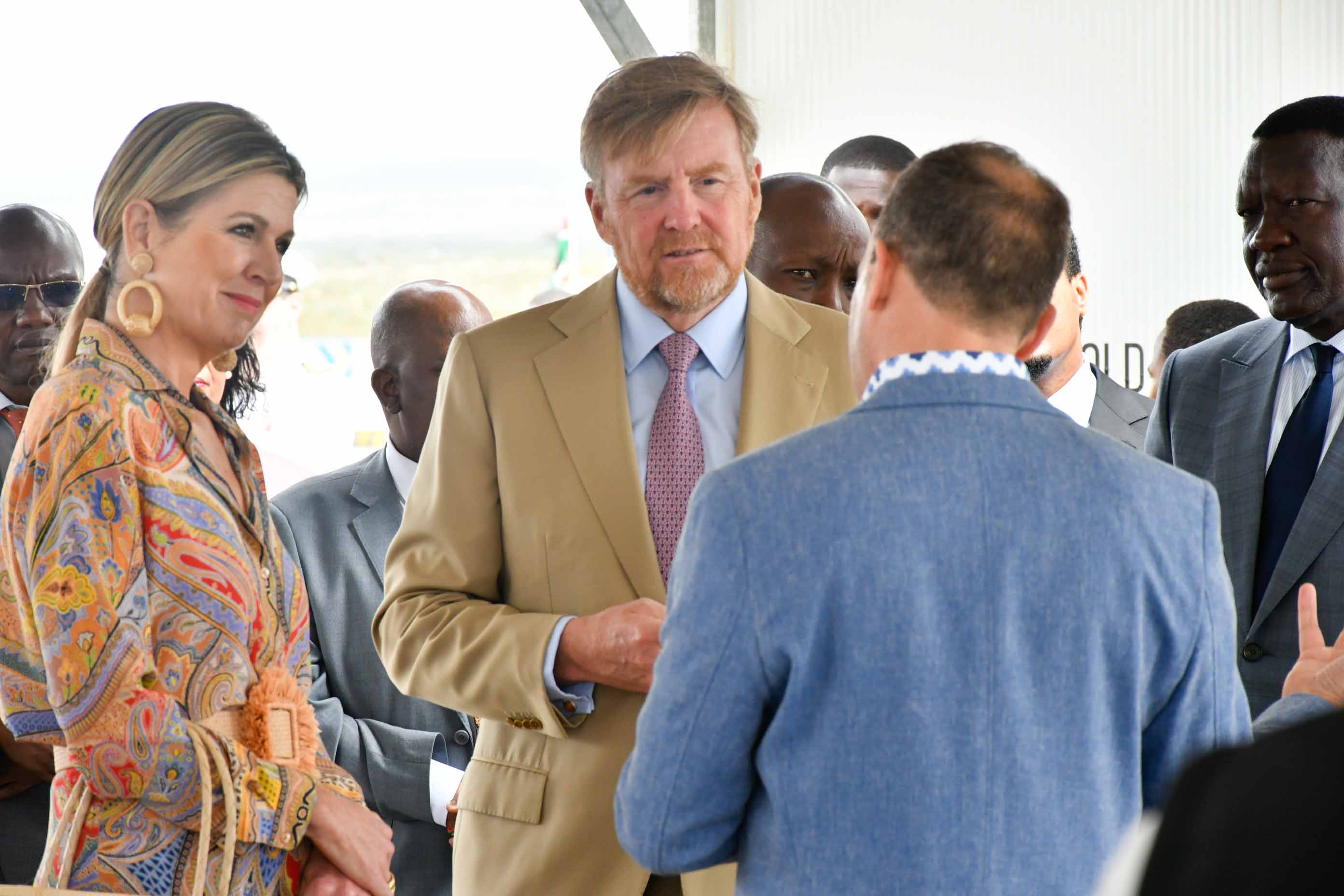 Royal Couple King and Queen of the Netherlands tour the Naivasha Inland Container Depot