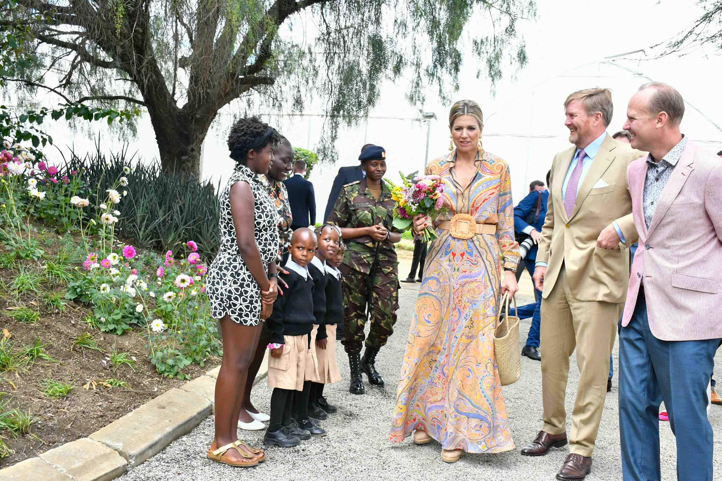 Royal Couple King and Queen of the Netherlands tour the Naivasha Inland Container Depot