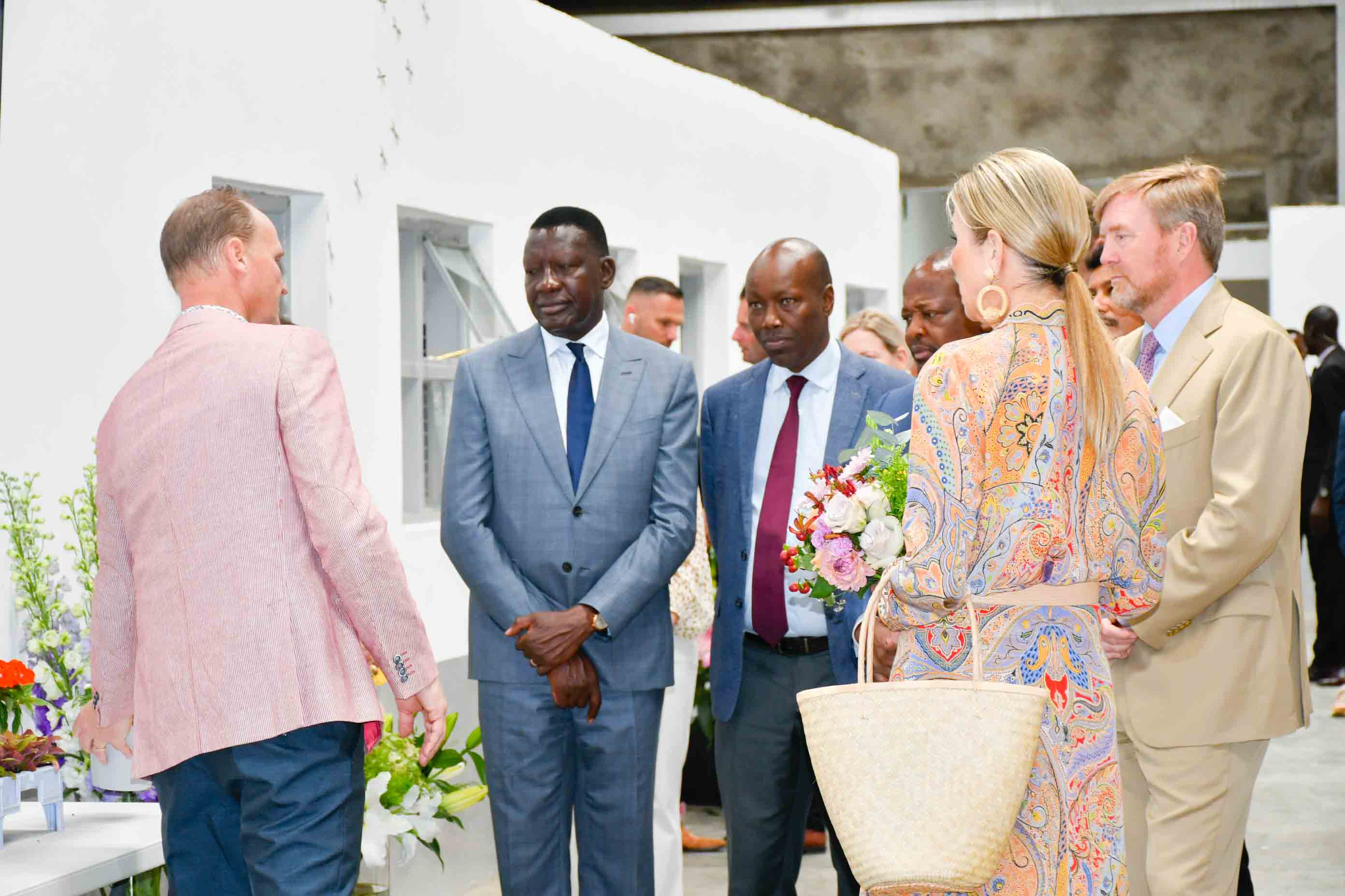 Royal Couple King and Queen of the Netherlands tour the Naivasha Inland Container Depot