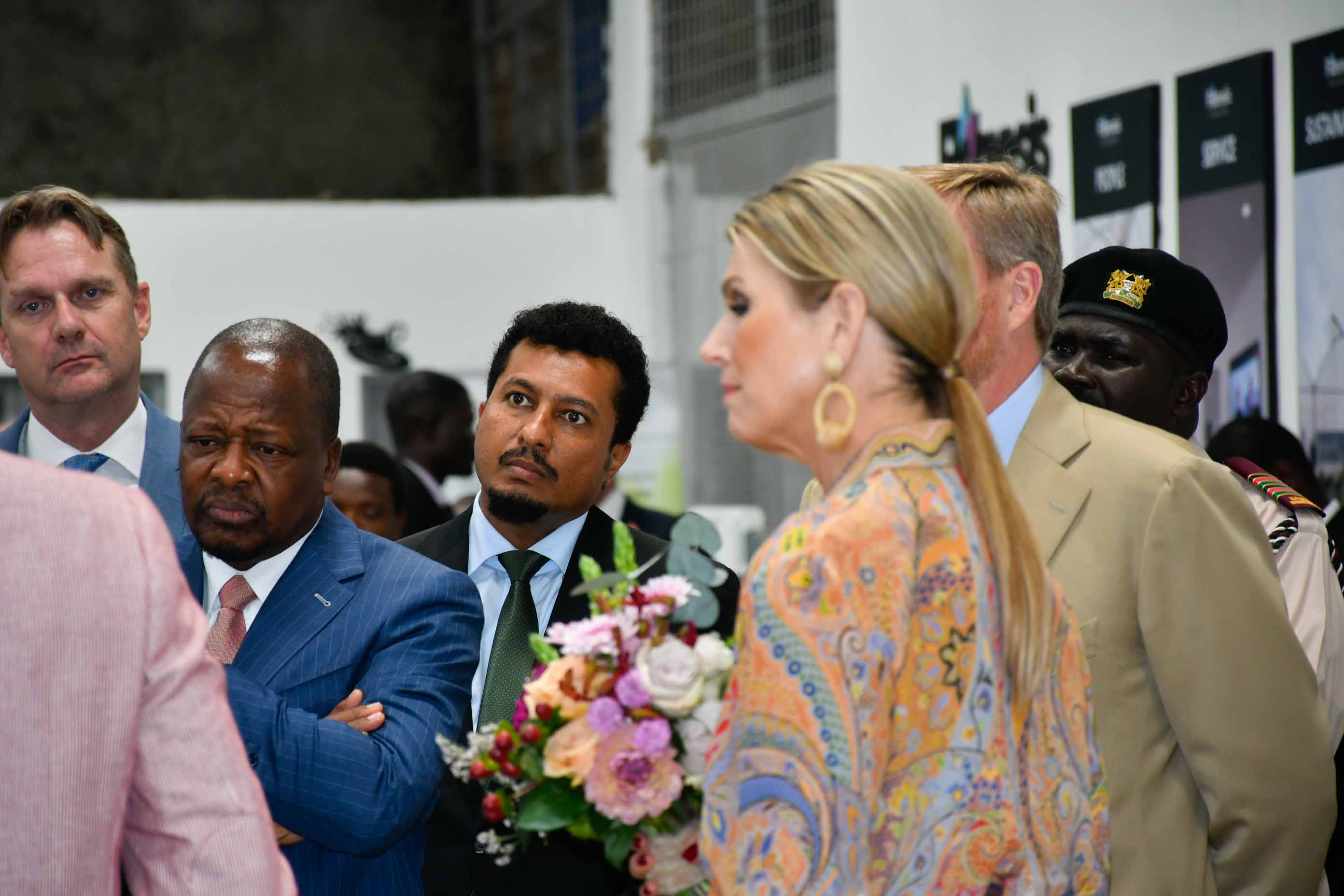 Royal Couple King and Queen of the Netherlands tour the Naivasha Inland Container Depot