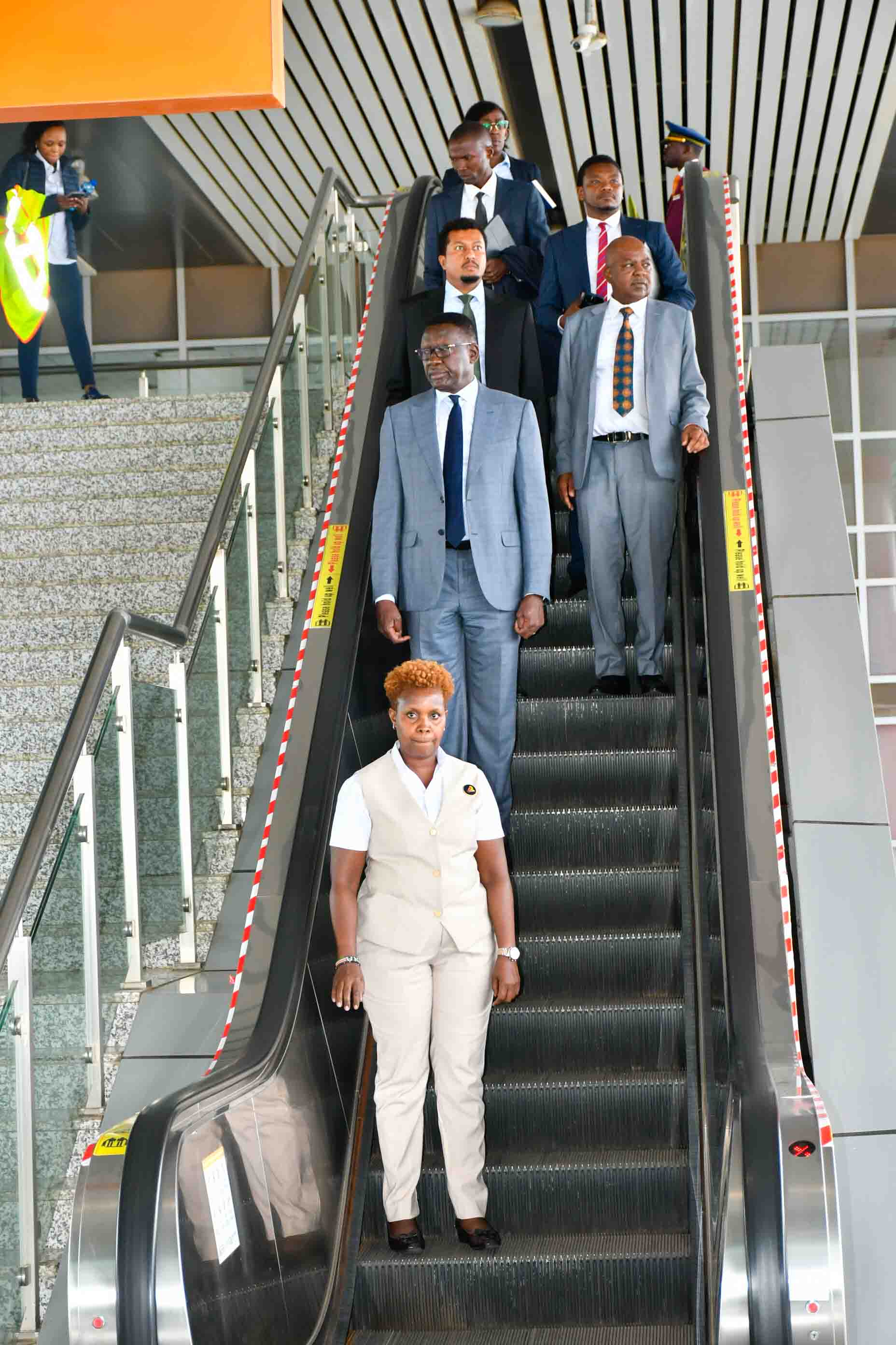 Royal Couple King and Queen of the Netherlands tour the Naivasha Inland Container Depot