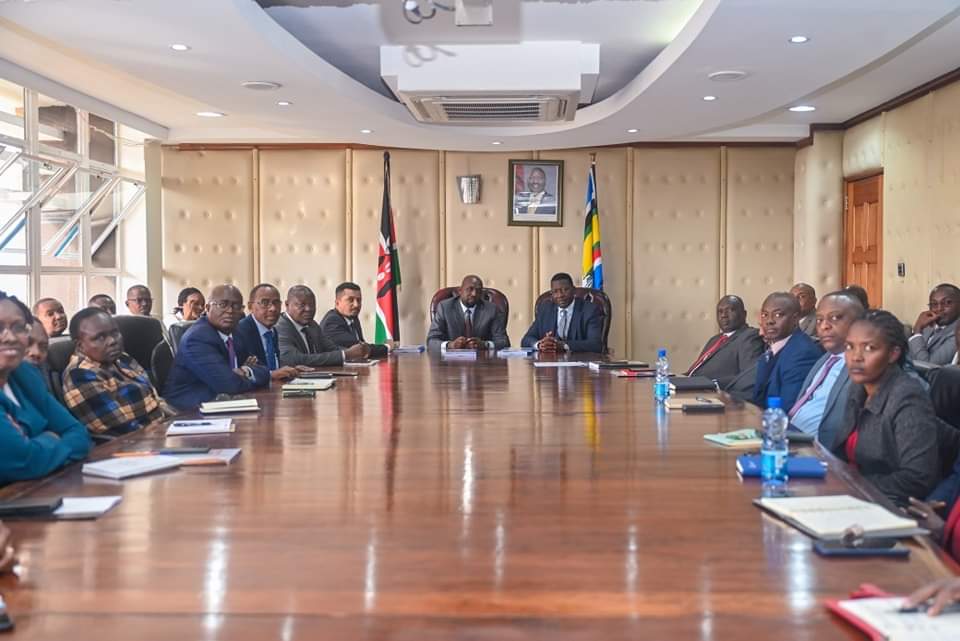 CS Kipchumba Murkomen Hands over Ministry to CS Davis Chirchir