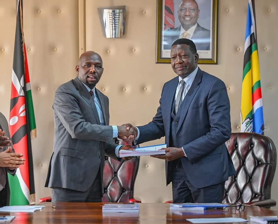CS Kipchumba Murkomen Hands over Ministry to CS Davis Chirchir