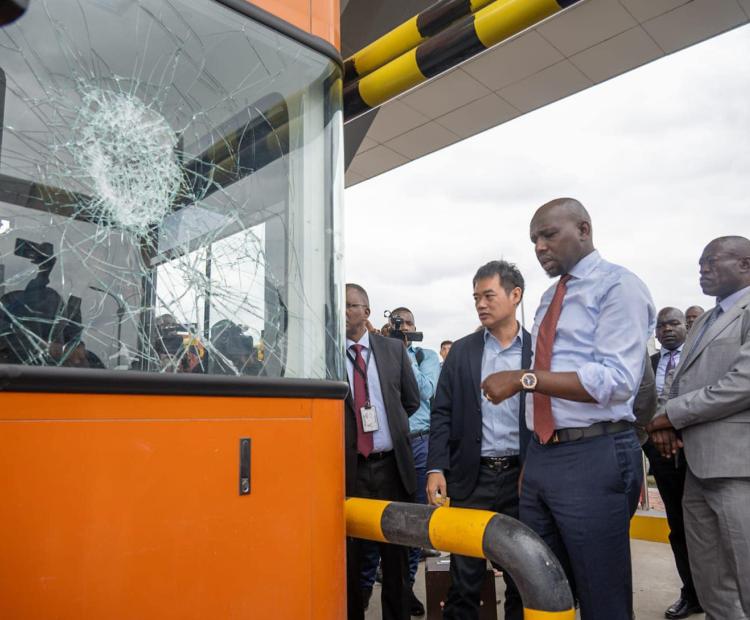 CS Assessing Nairobi Expressway damages