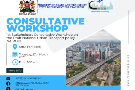 Draft National Urban Transport Policy Public Consultation Workshop Nairobi 